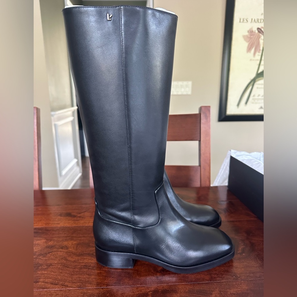 Larroude Anne Boot in Black Leather - Picture 2 of 5